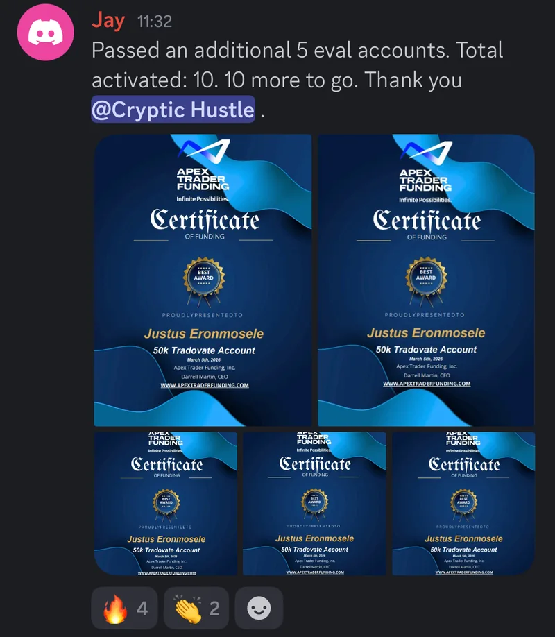 A member's message in the community