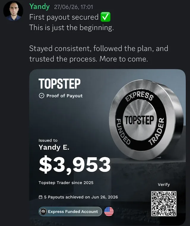 A member's message: stayed consistent, followed the plan, trusted the process